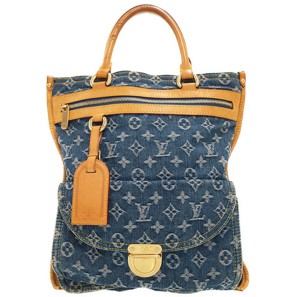 Louis Vuitton Flat Tote Monogram Denim Bag - Picture 1 of 8